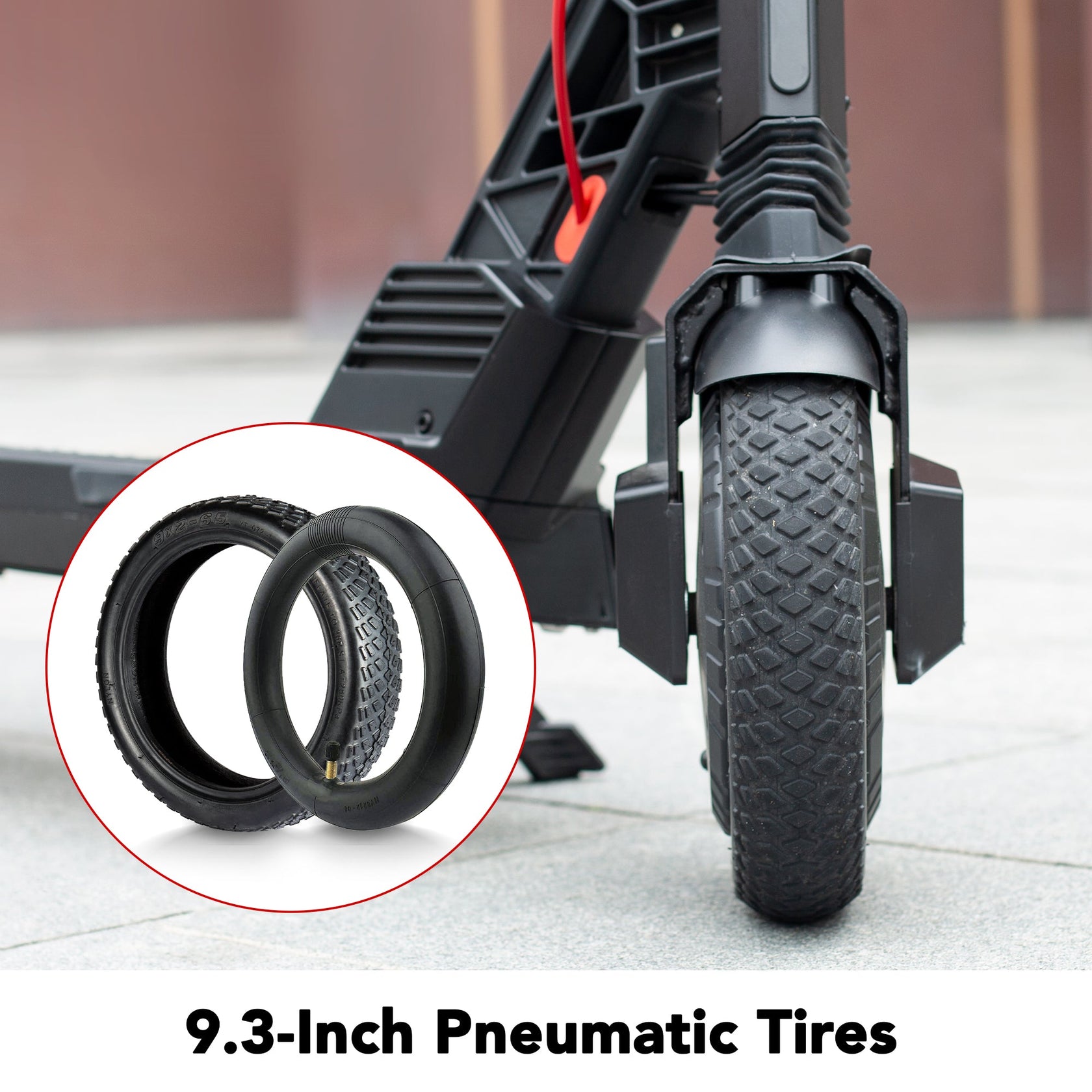 V8 Electric Scooter Bundle - Pneumatic Tires