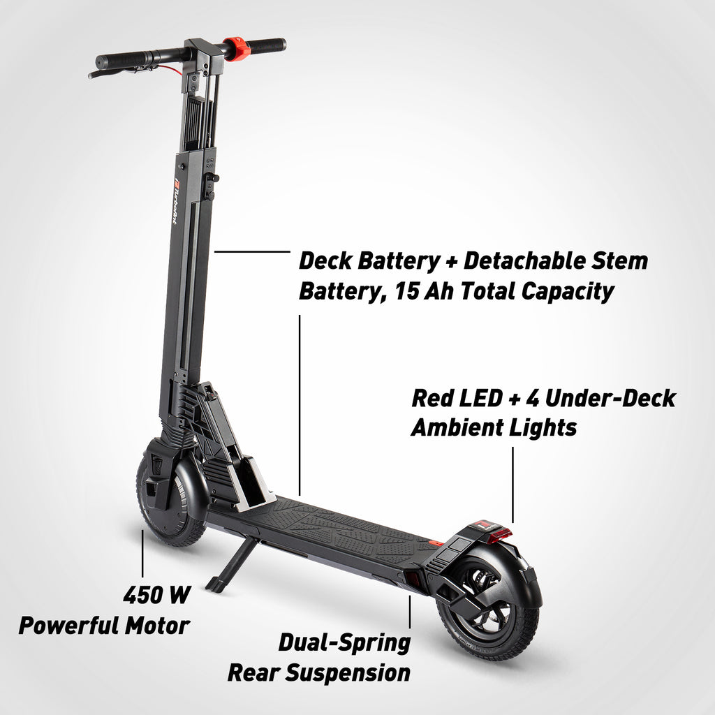 V8 Dual-Battery Electric Scooter