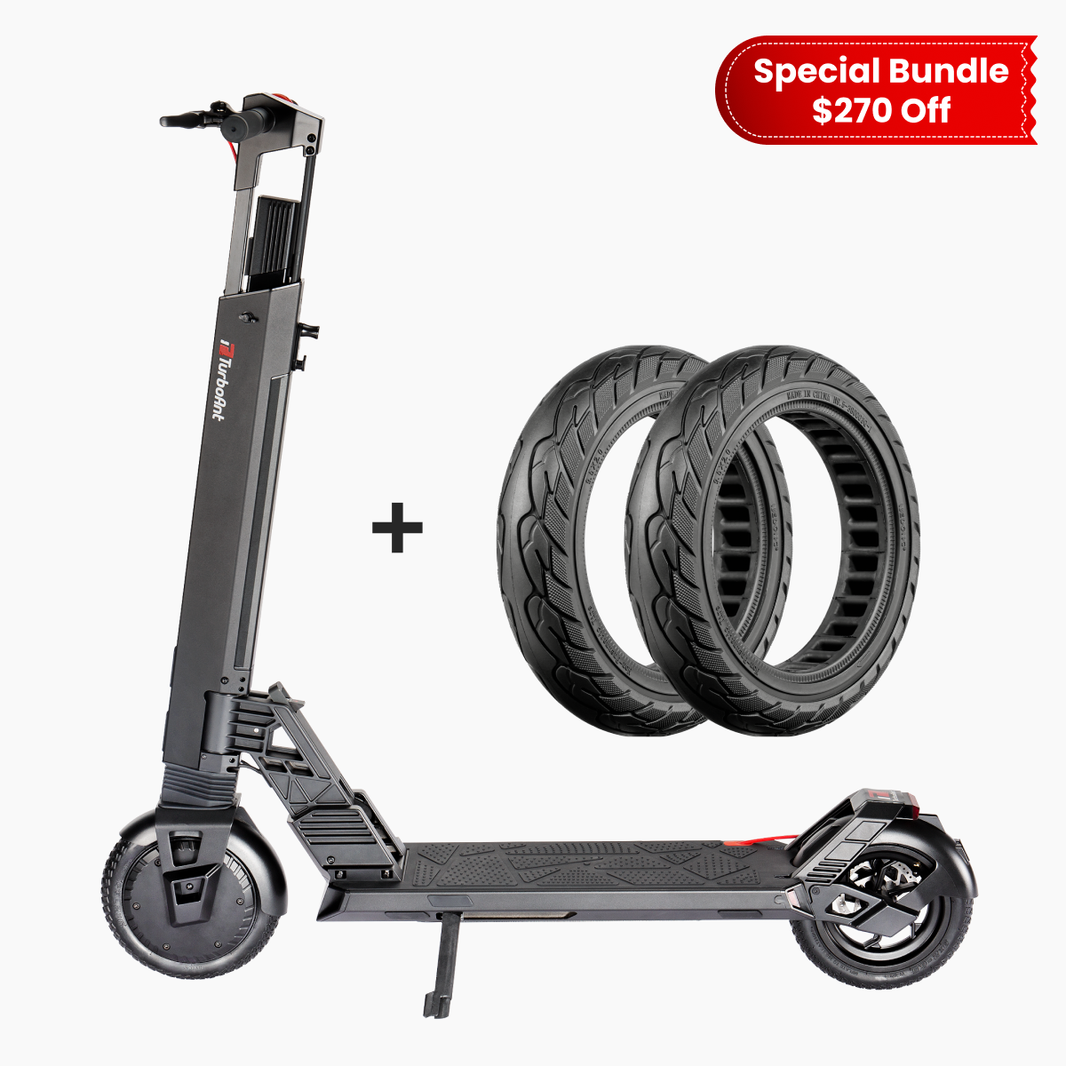 V8 E-Scooter and Honeycomb Tires Bundle