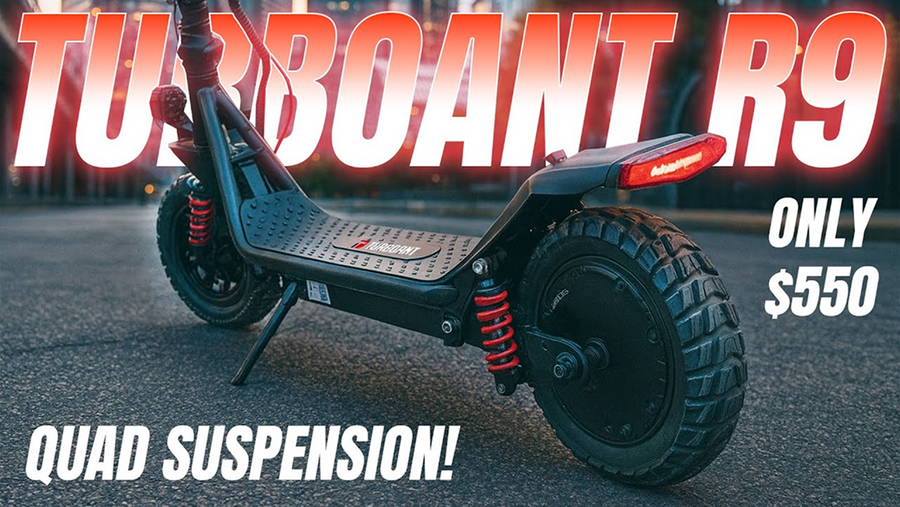 This Budget Scooter Has QUADRUPLE Suspension?! | Turboant R9 Review
