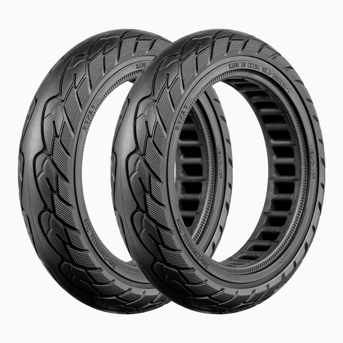 [Pair of 2] 9.5-Inch Honeycomb Front & Rear Tires for V8